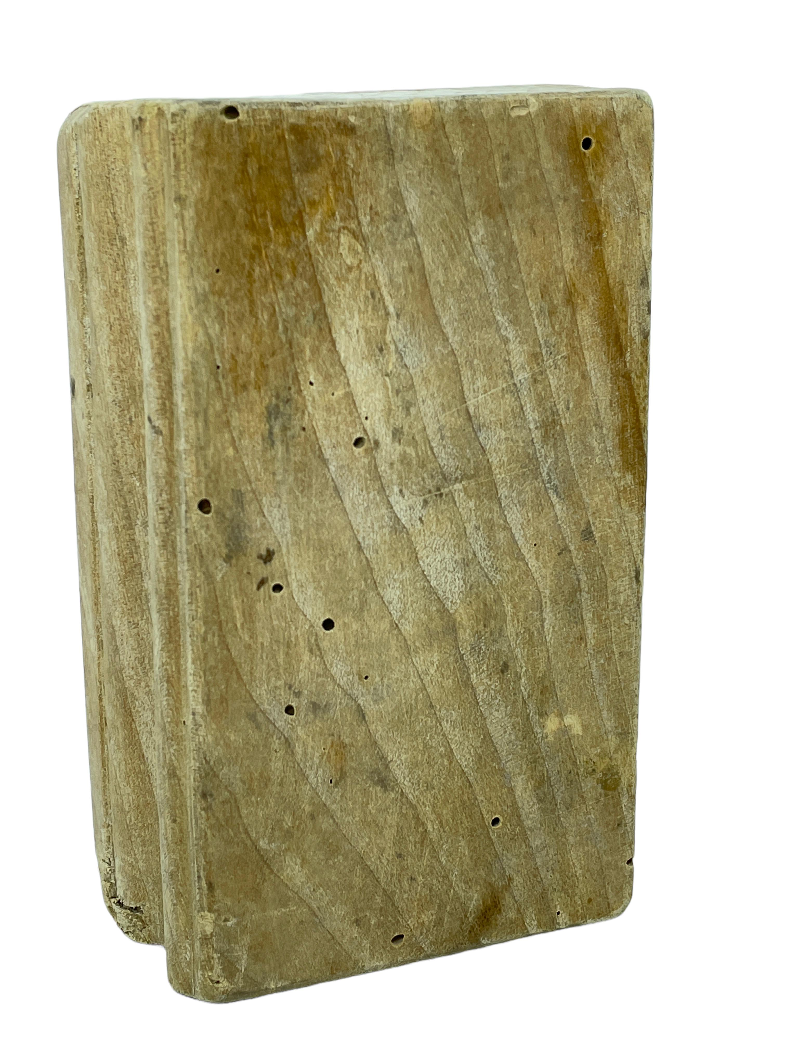 wooden butter mold antique