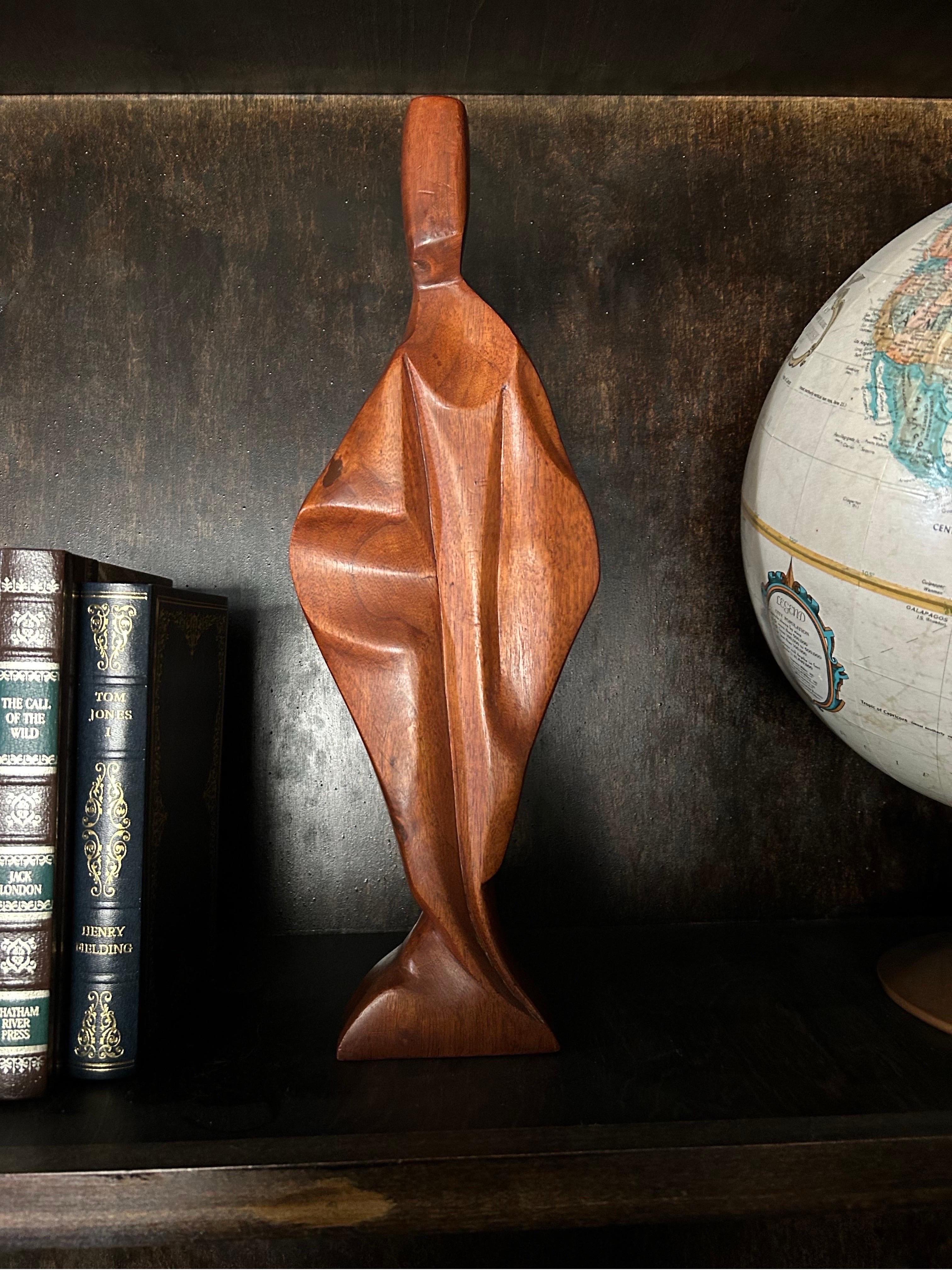 20th Century Wood Carved Sculpture  For Sale