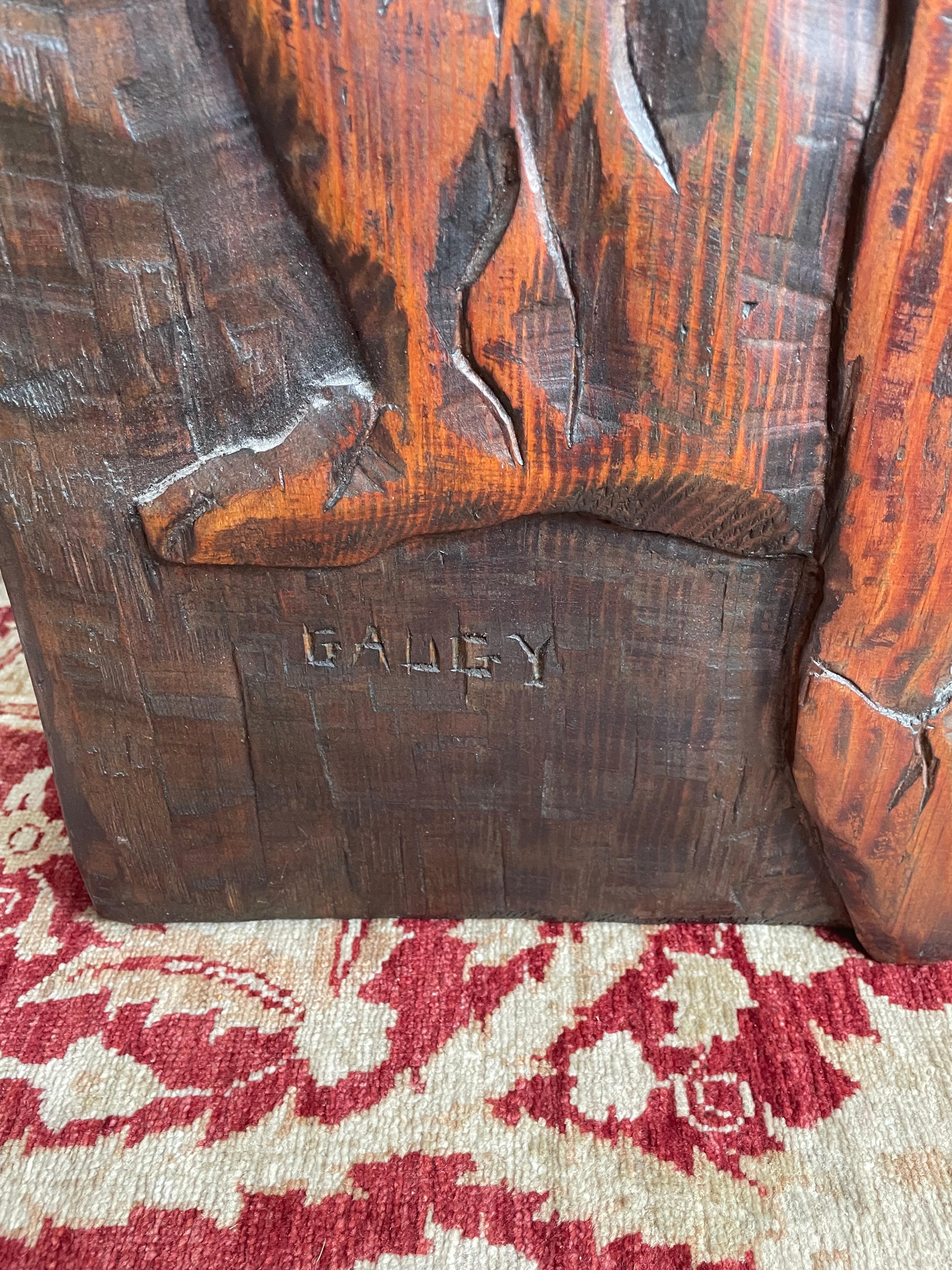 Wood Carving by Jean-Claude Gaugy In Good Condition For Sale In Greer, SC