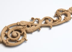 Openwork Baroque Stair Newel Post for Staircase, Wooden Stair Parts