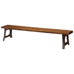 Used Wood and Cast Iron Bench