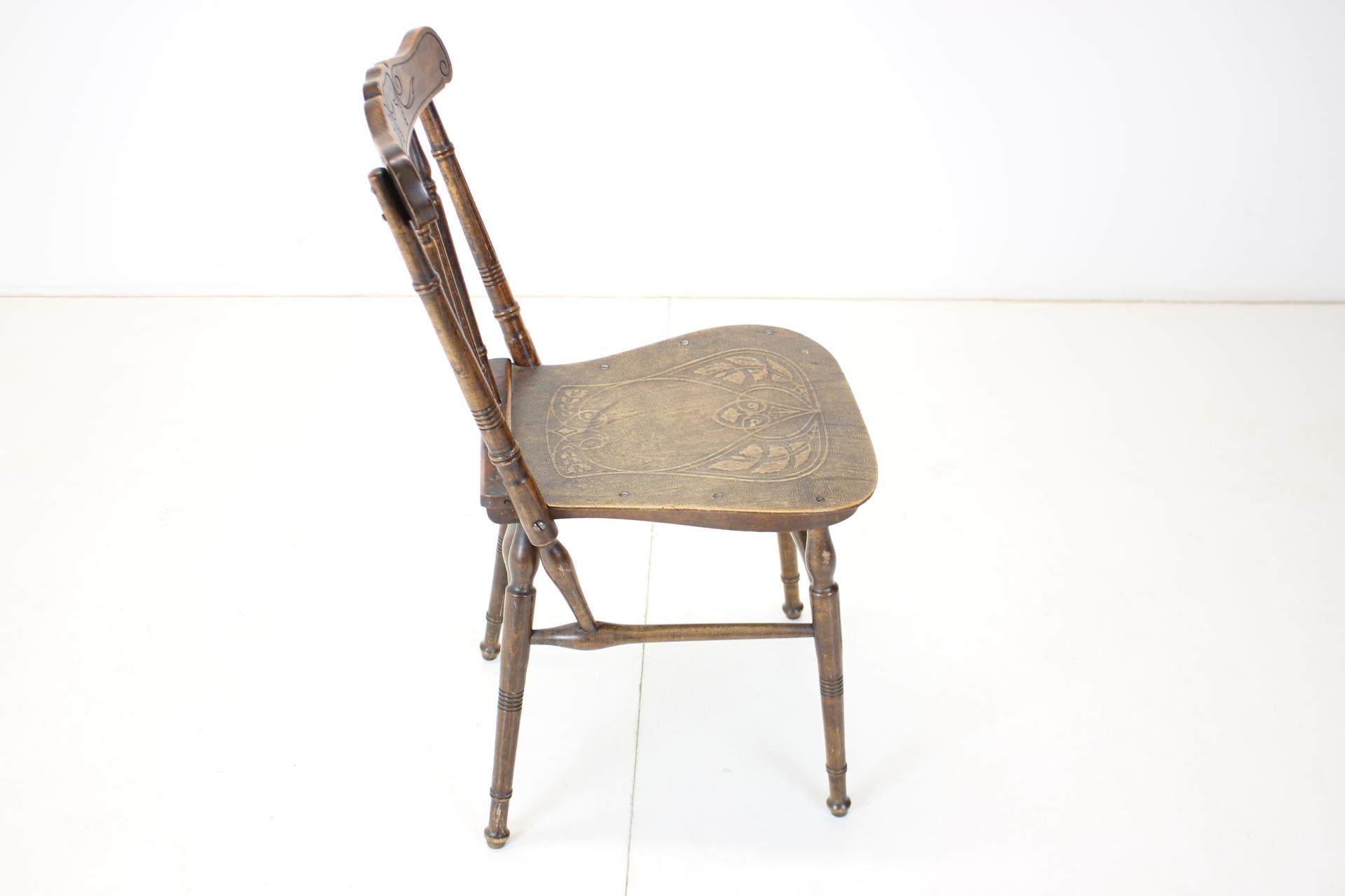  Wood Chair, Czechoslovakia, 1910s For Sale 1