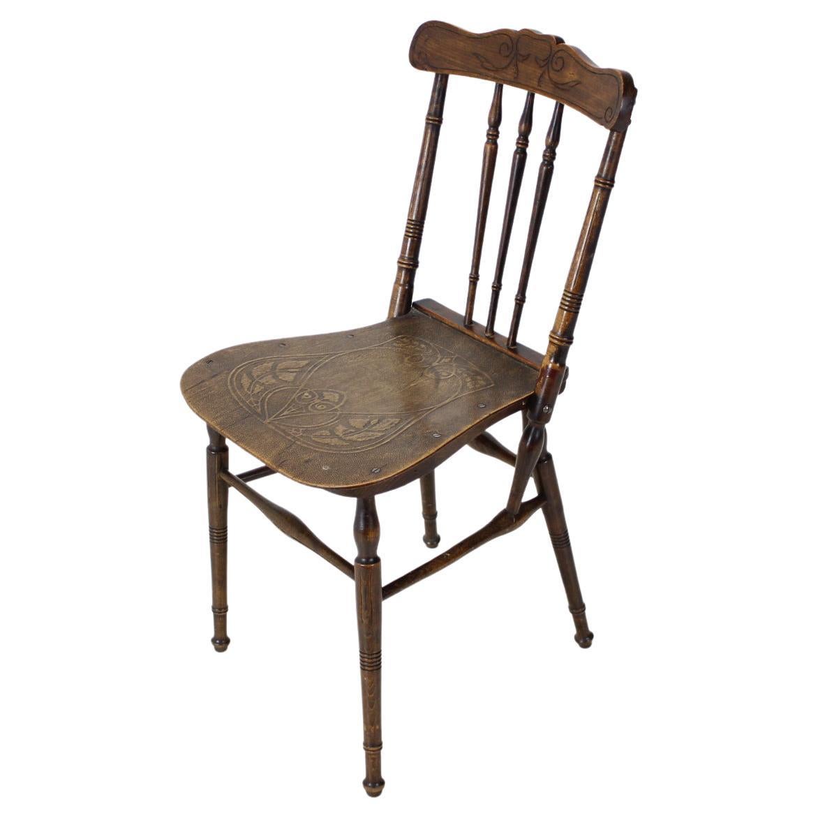  Wood Chair, Czechoslovakia, 1910s For Sale