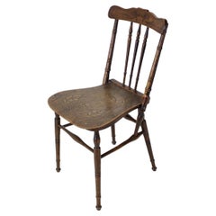 Antique  Wood Chair, Czechoslovakia, 1910s