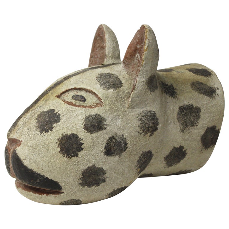 Wood Cheetah Wall Sculpture at 1stdibs