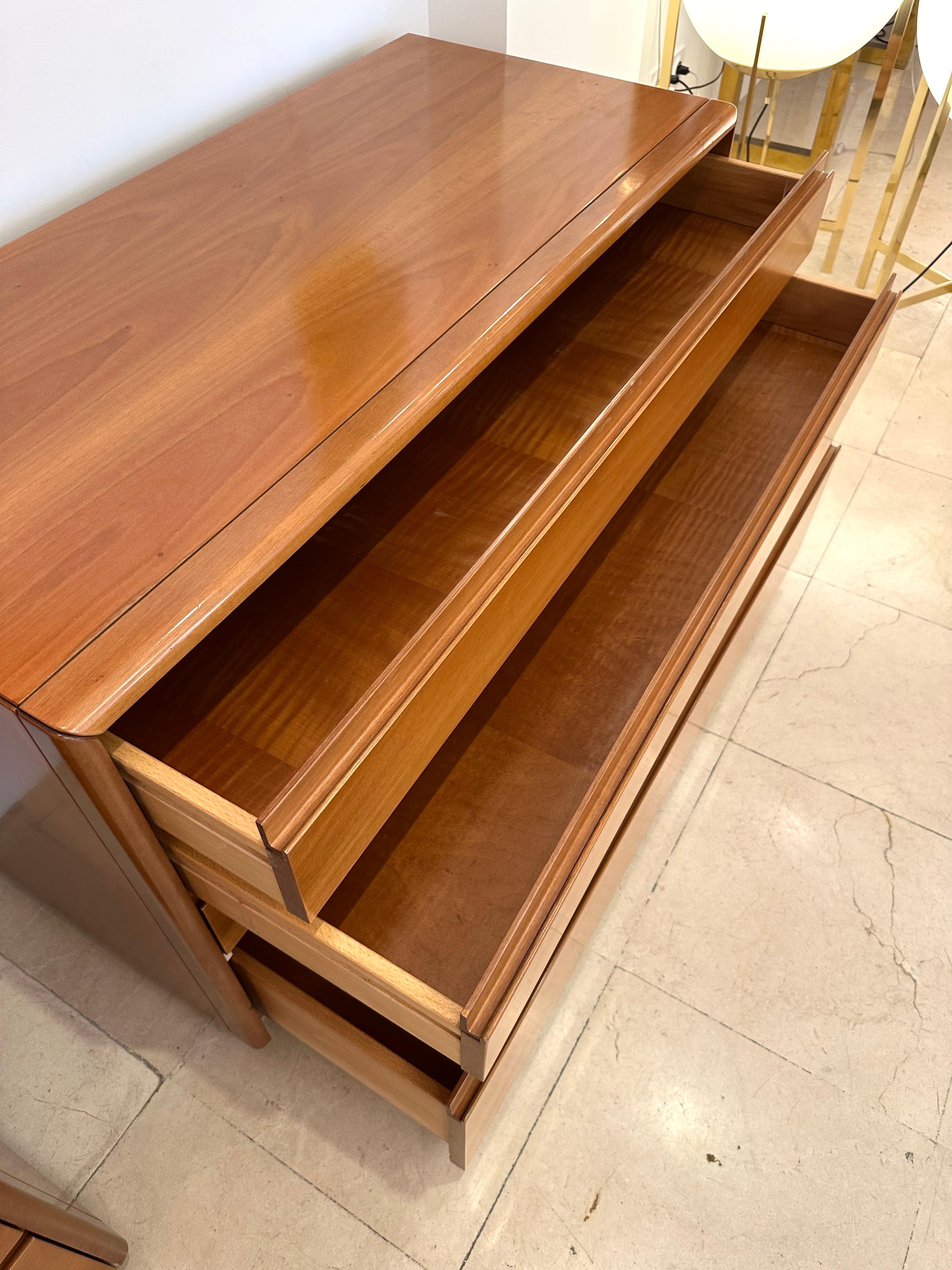 Wood Chest of Drawers by Luigi Saccardo for Gasparello. Italy, 1970s en vente 3