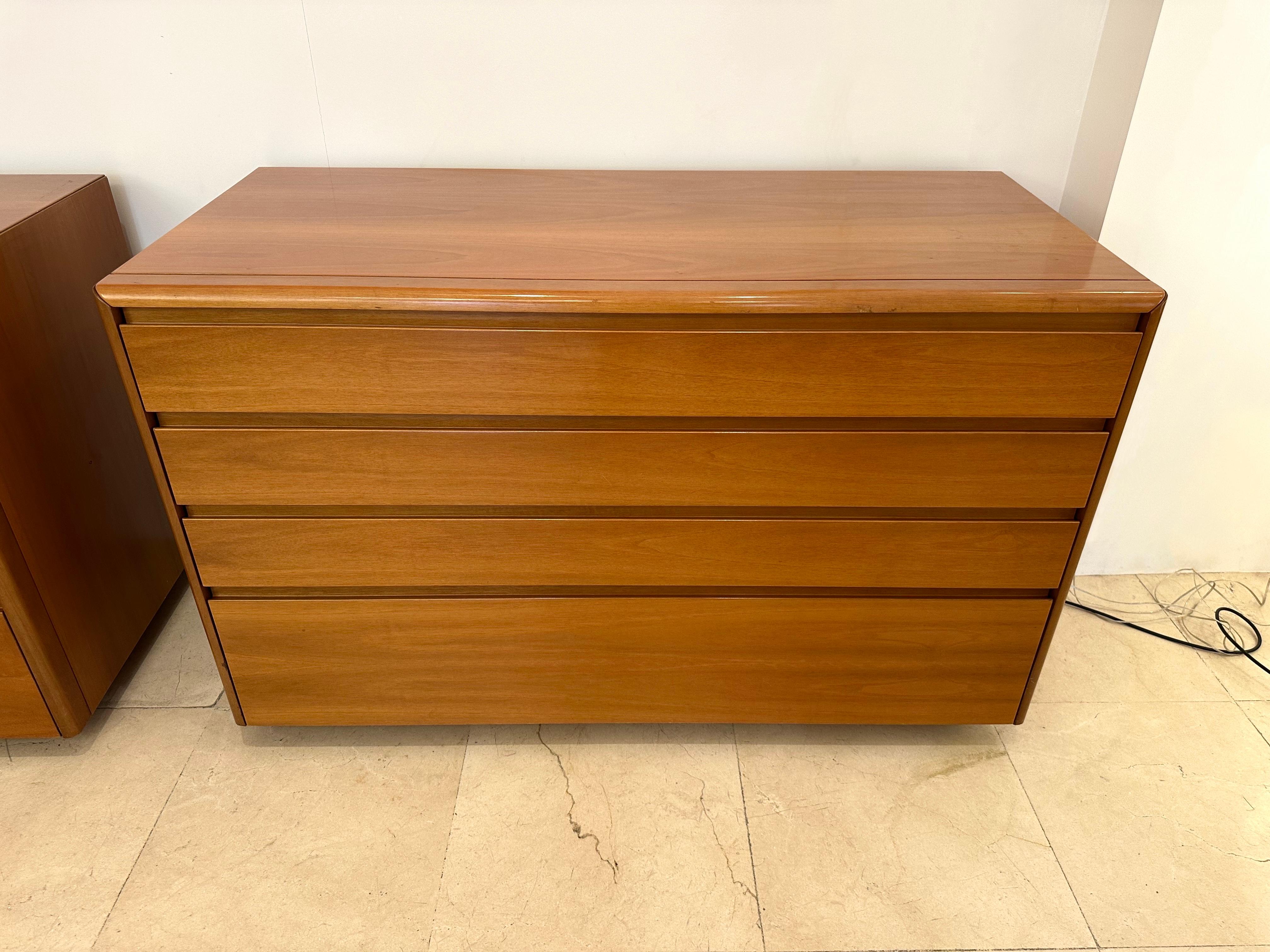 Wood Chest of Drawers by Luigi Saccardo for Gasparello. Italy, 1970s en vente 5