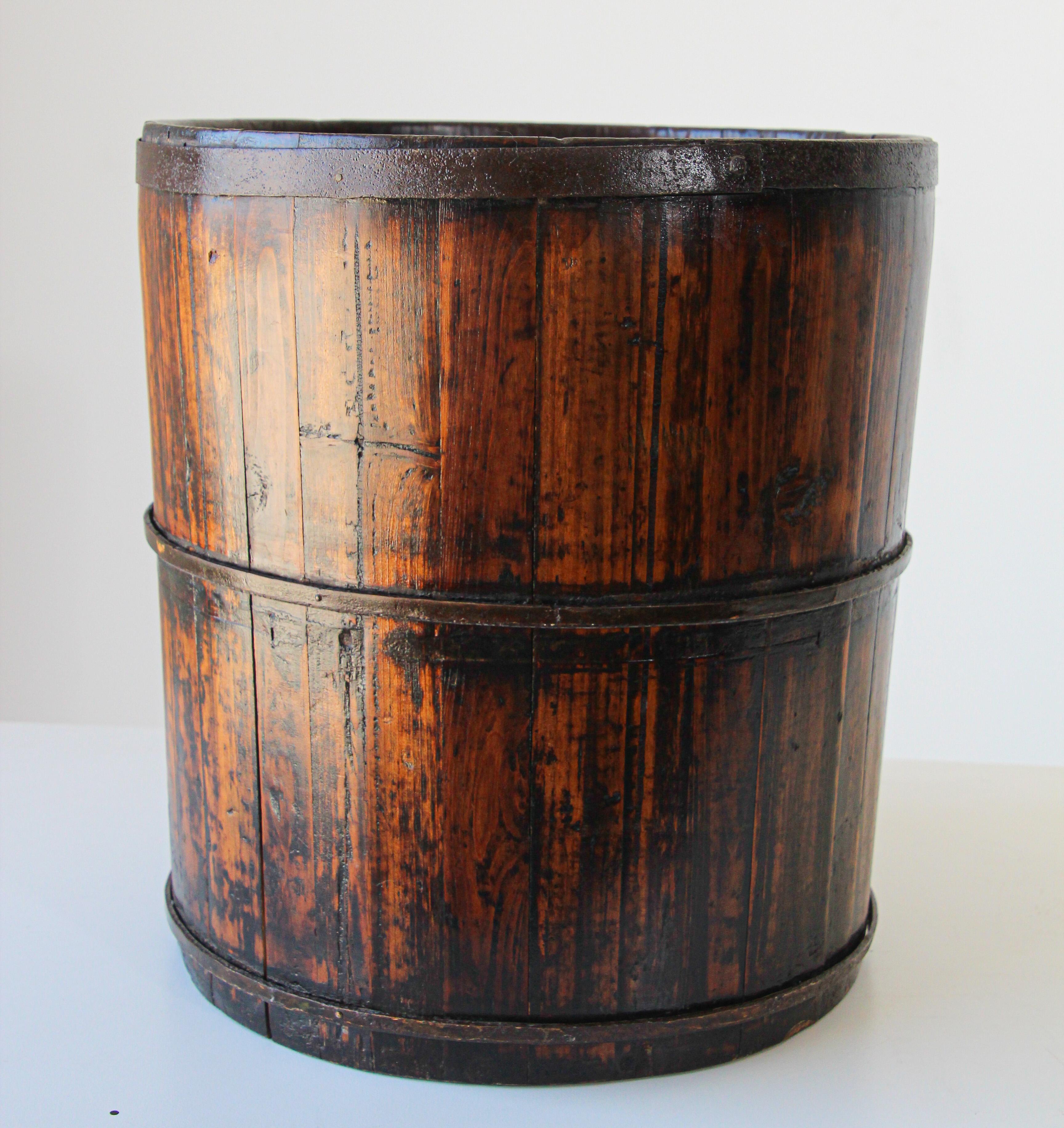 chinese wooden bucket