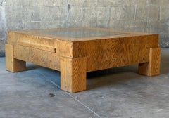 Wood & Chrome Coffee Table