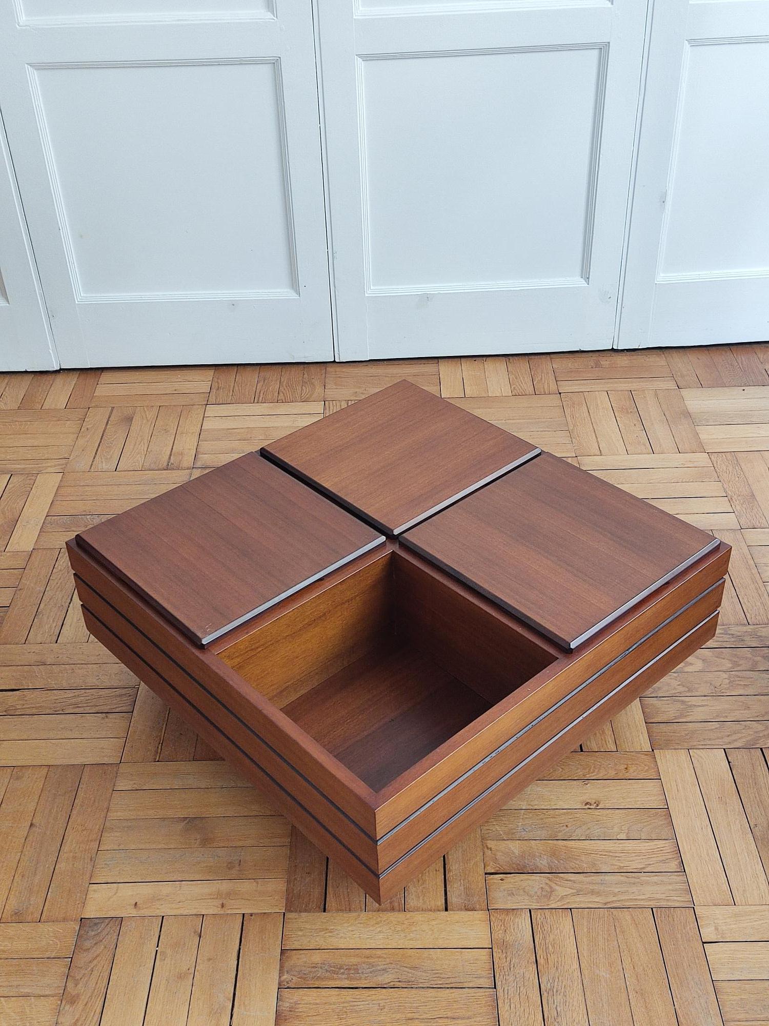Wood coffee table - Carlo Hauner - Italy 60s 2