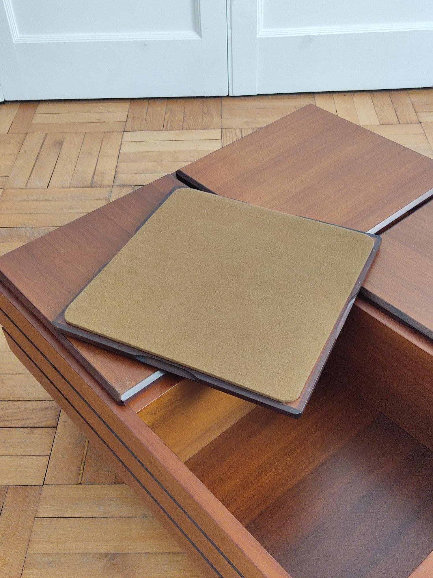 Wood coffee table - Carlo Hauner - Italy 60s 3