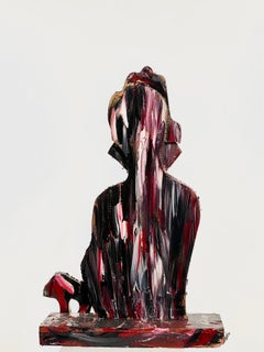 Sculpturale en collage de bois multicolore, 21e siècle de Mattia Biagi