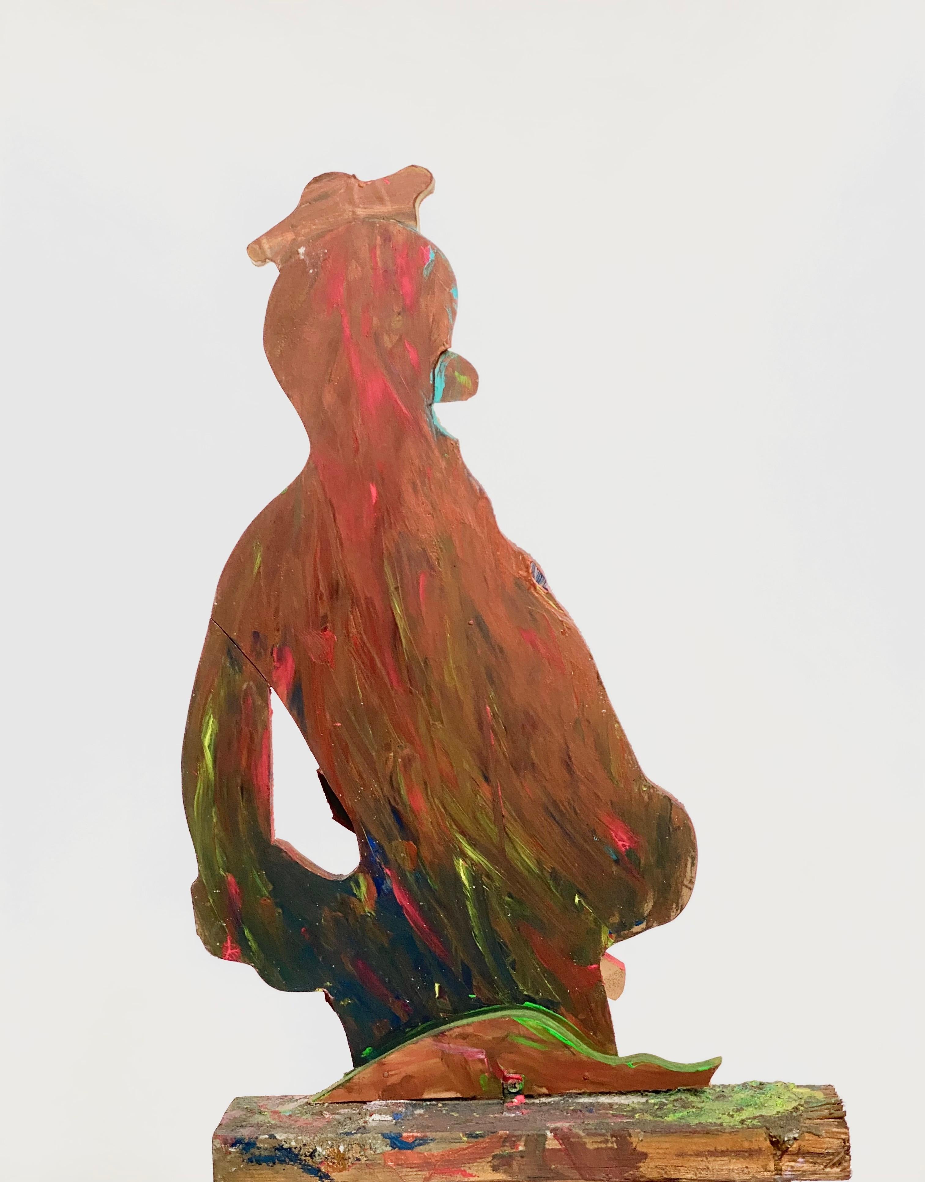 XXIe siècle et contemporain Sculpturale en collage de bois multicolore, 21e siècle de Mattia Biagi en vente