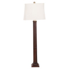 Wood Column Floor Lamp