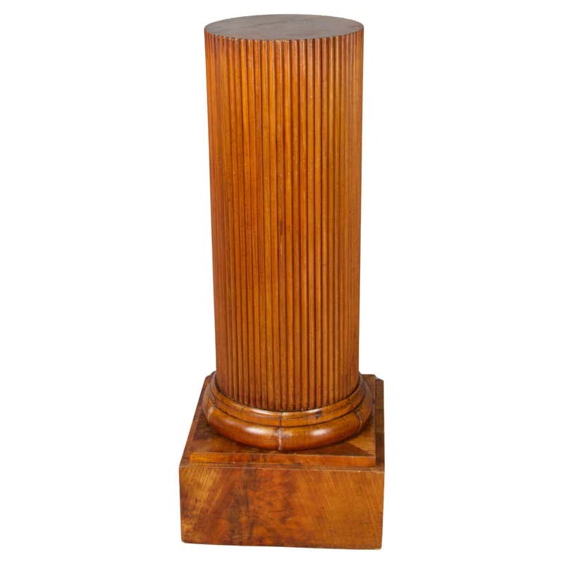 Solid Teak Wood Column Base of Traditional Javanese House, Organic c ...
