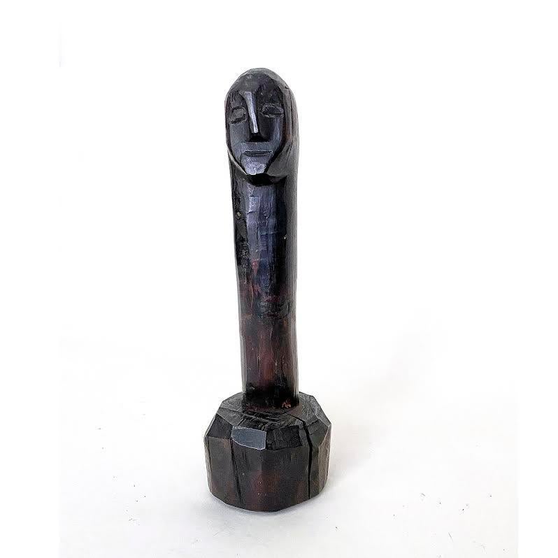 Tribal Wood Condiment Pounder, Northern Philippines, 20th Century