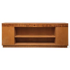 Wood Credenza with Frieze