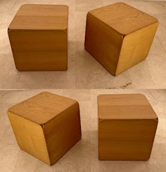 Tabouret cubique Samara de Derk Jan de Vries pour Maisa di Seveso. Italie, 1970