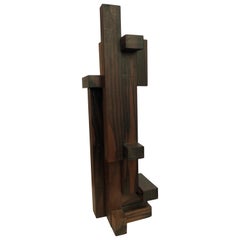 Wood Cubist Sculpture