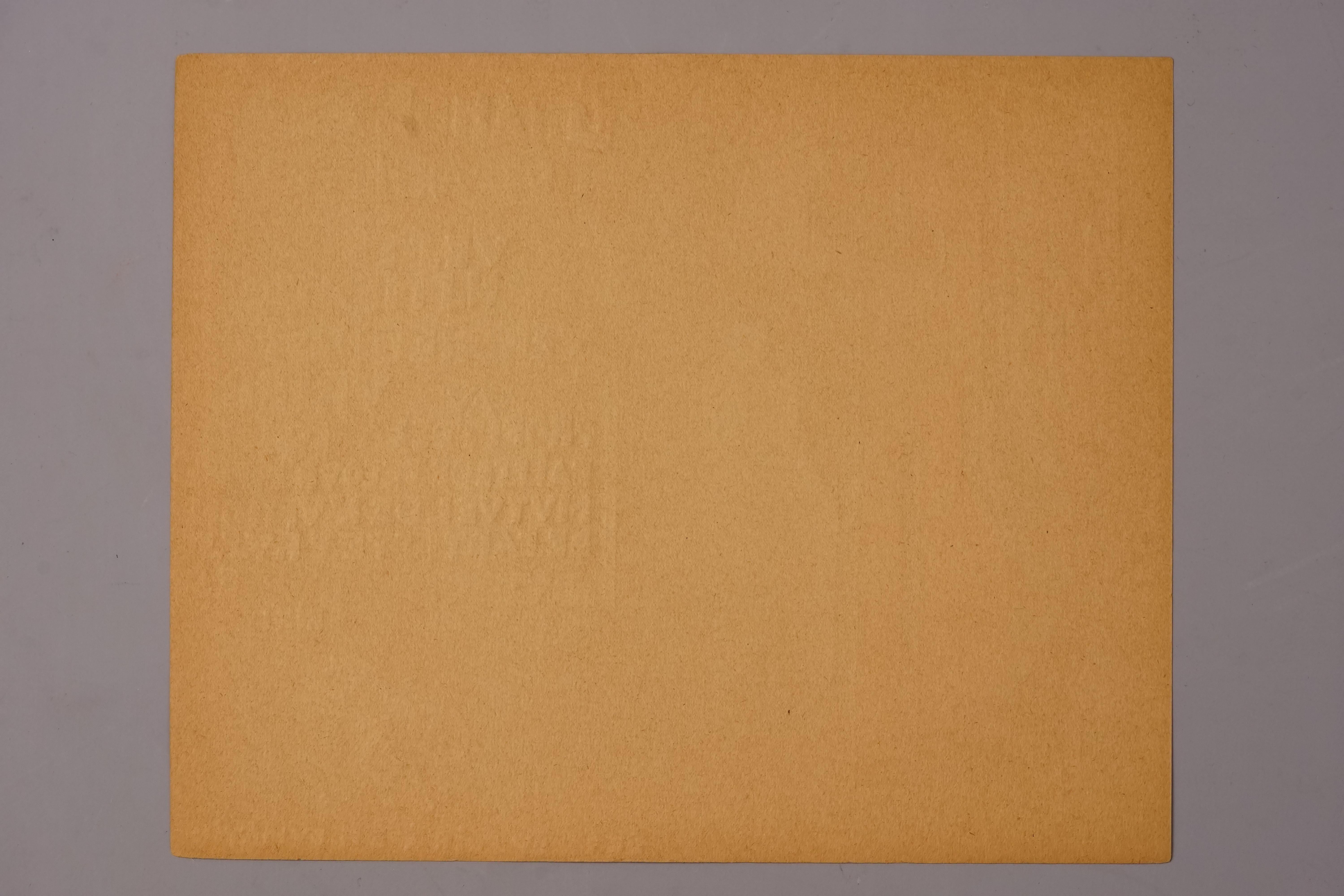 Billete de entrada tallado en madera Grand Bal Des Artistes 1923 por Michel Larionov Francés en venta