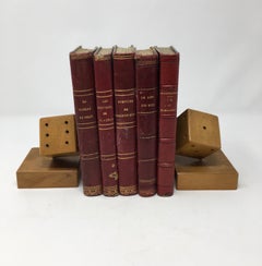 Wood Dice Bookends