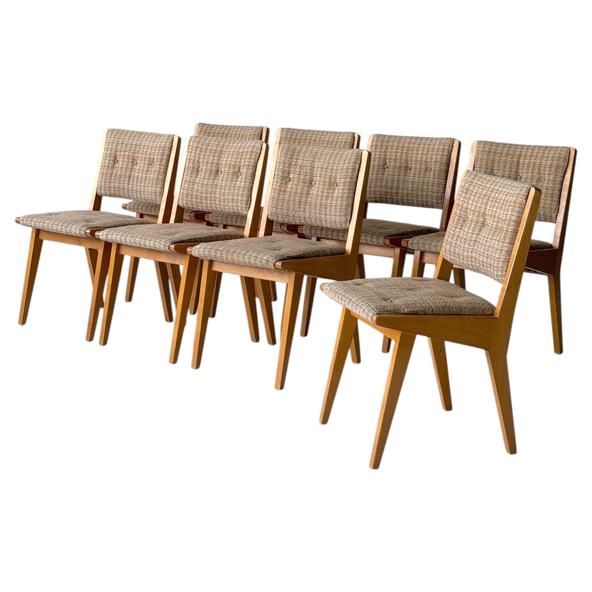 Wood Dining Chairs by Jens Risom for Knoll