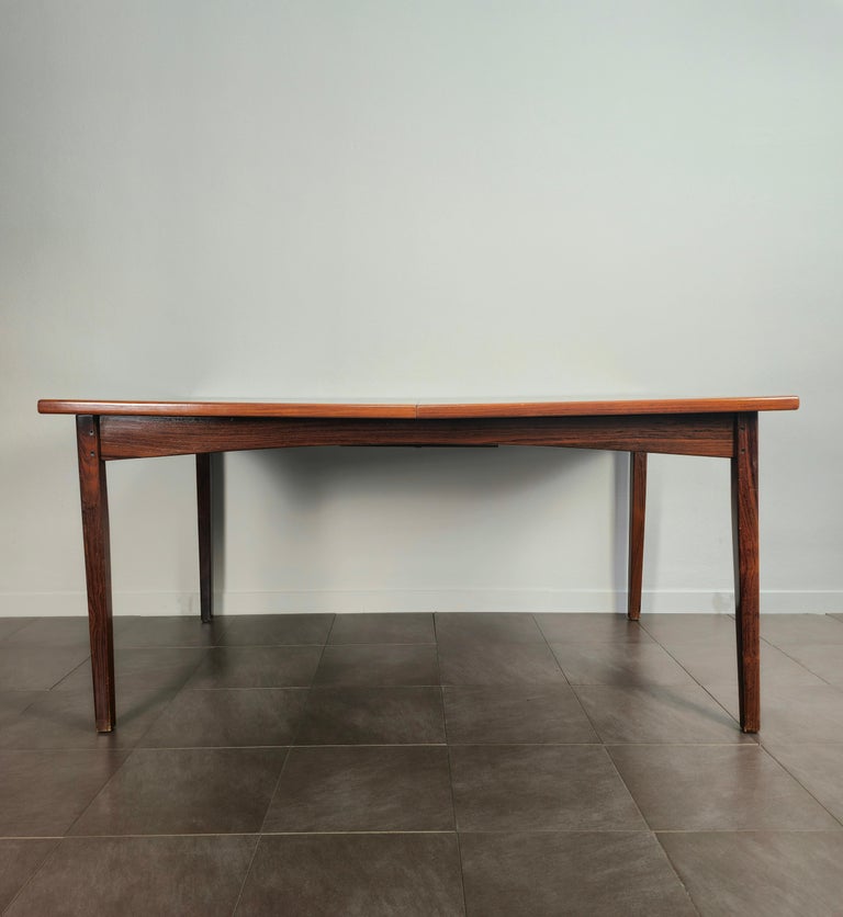 Wood Dining Room Table Extendable Large Rectangular Midcentury, Denmark ...