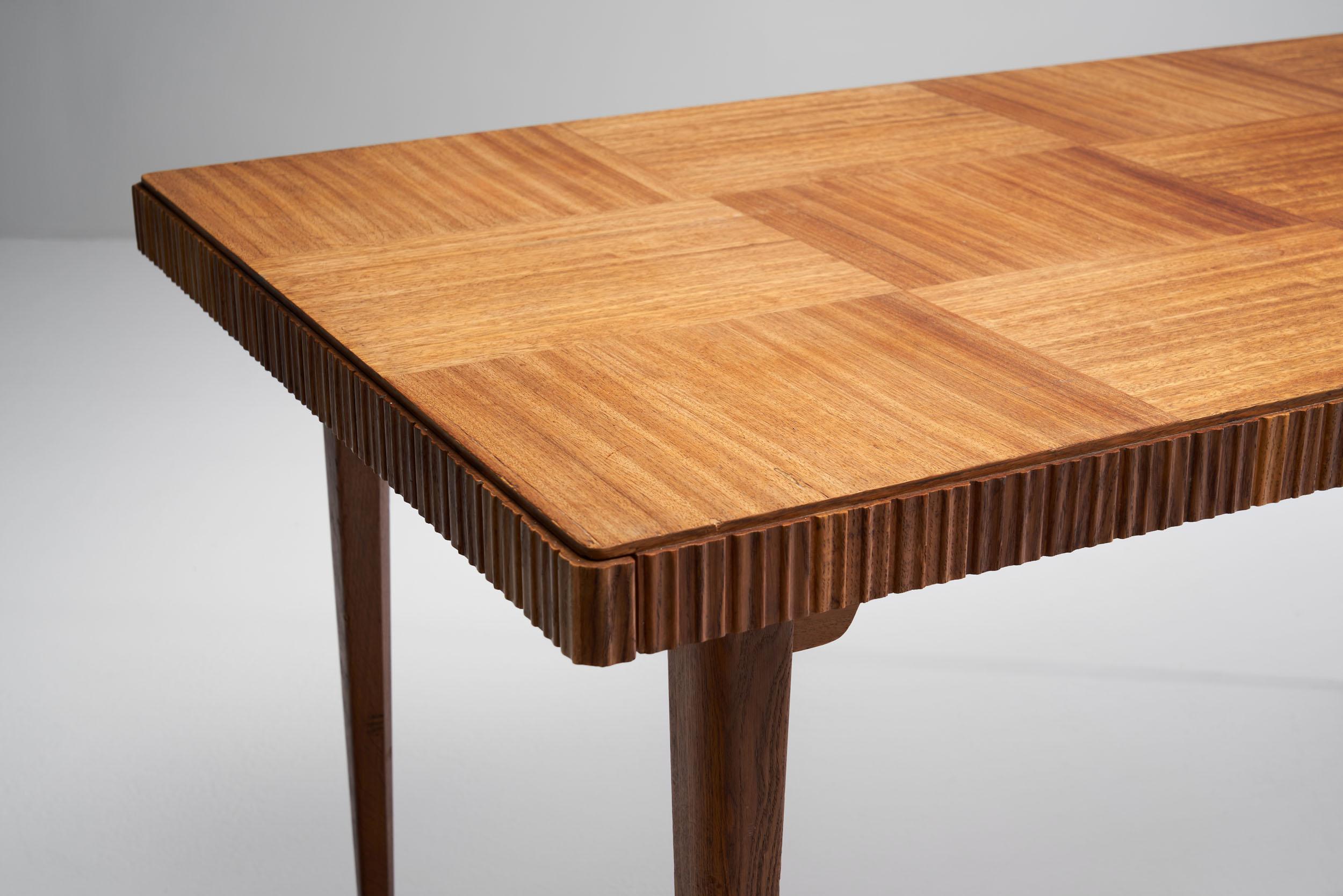 Wood Dining Table by Carl Axel Acking for Bodafors, ca 1940s-1950s For Sale 2