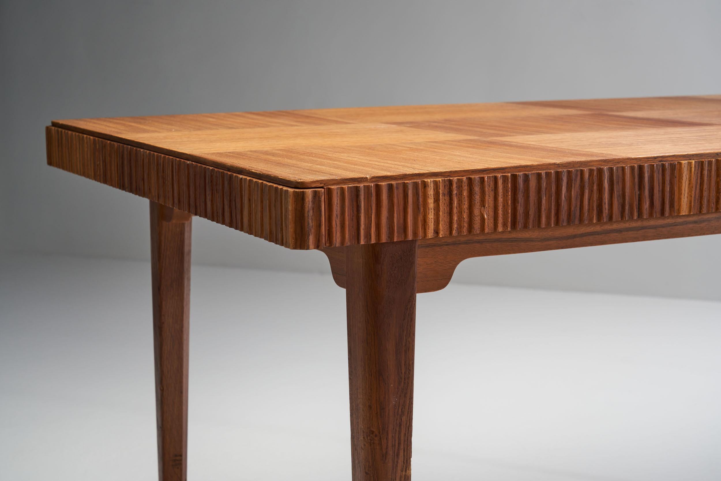 Wood Dining Table by Carl Axel Acking for Bodafors, ca 1940s-1950s For Sale 3