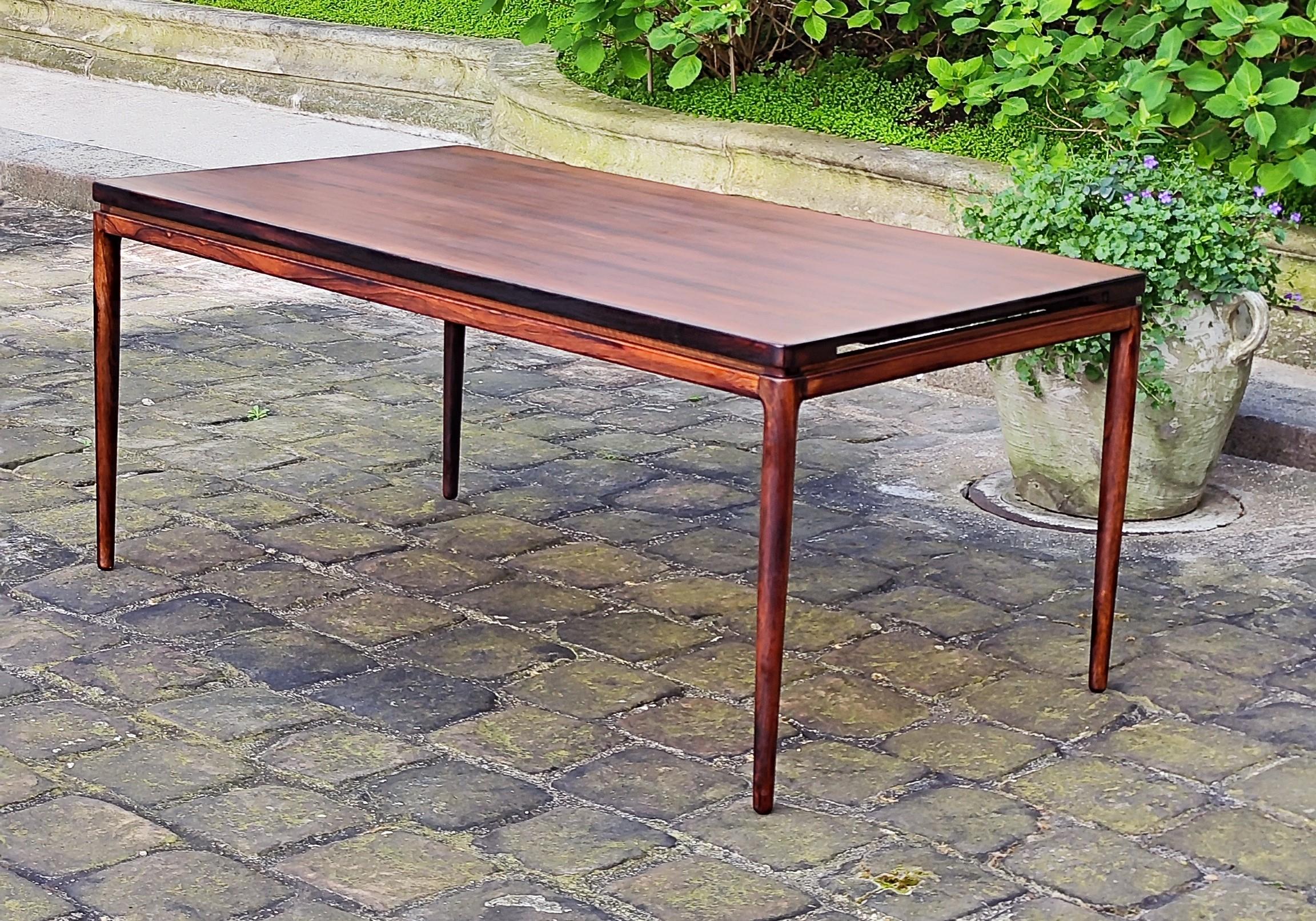 Mid-20th Century Wood dining table from the 60s - Johannes Andersen - Danish design For Sale