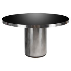 Wood Dining Table Model "Tp Unopiedi" by Willy Rizzo, Italy, 1970s