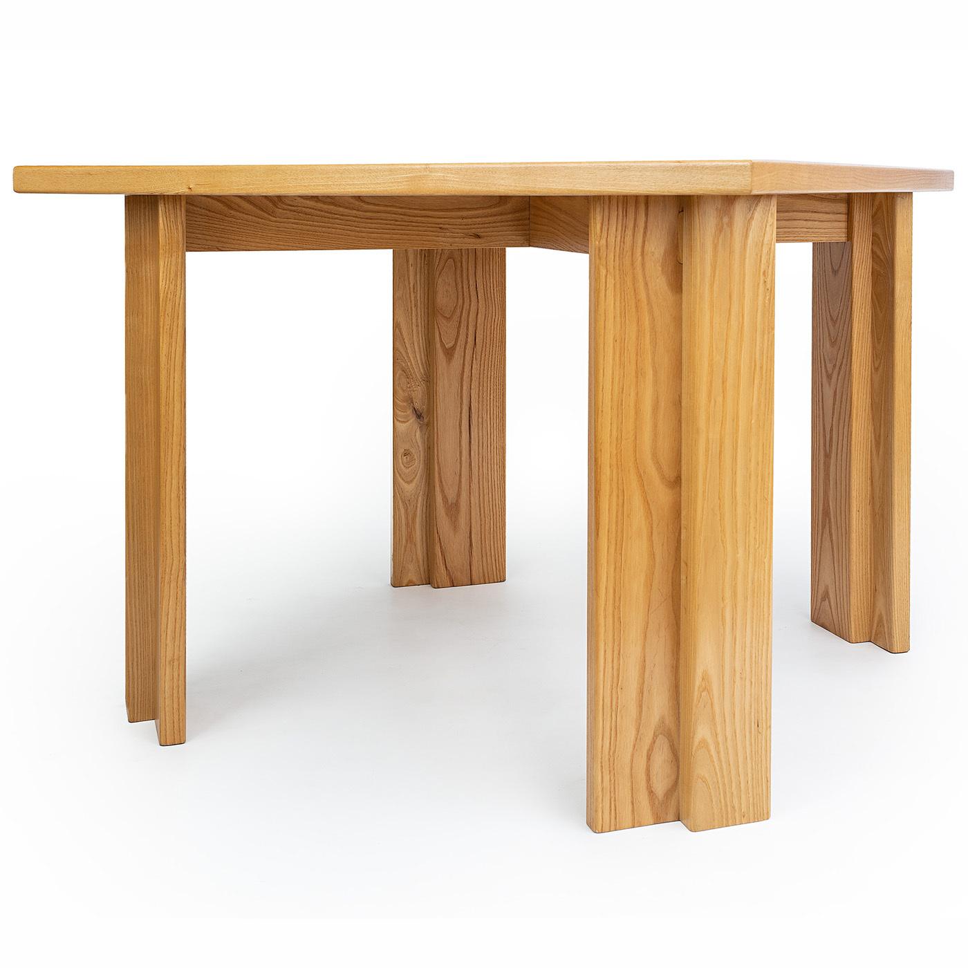 geometric wood table top