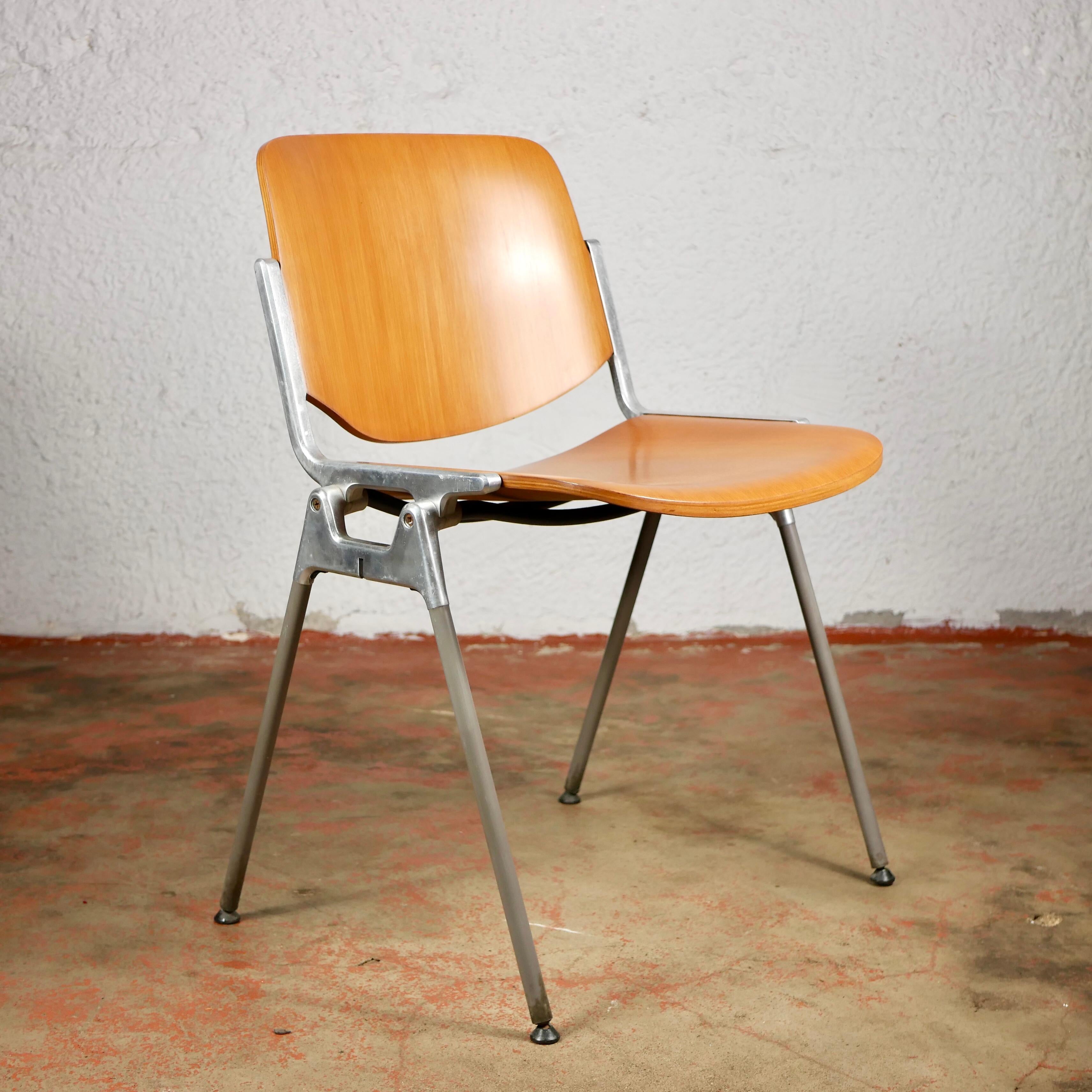 Italian Wood DSC 106 Chair by Giancarlo Piretti for Anonima Castelli