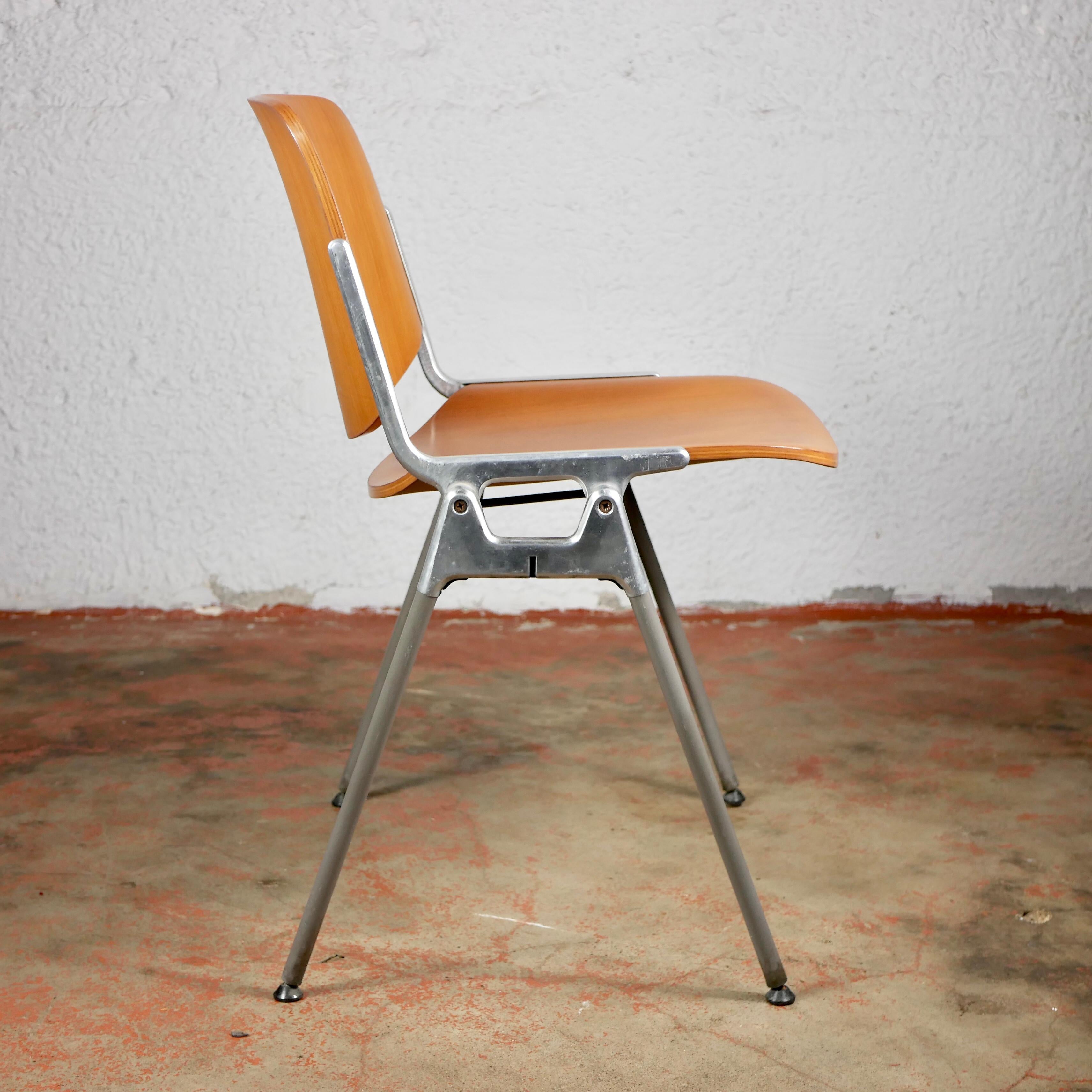 Late 20th Century Wood DSC 106 Chair by Giancarlo Piretti for Anonima Castelli