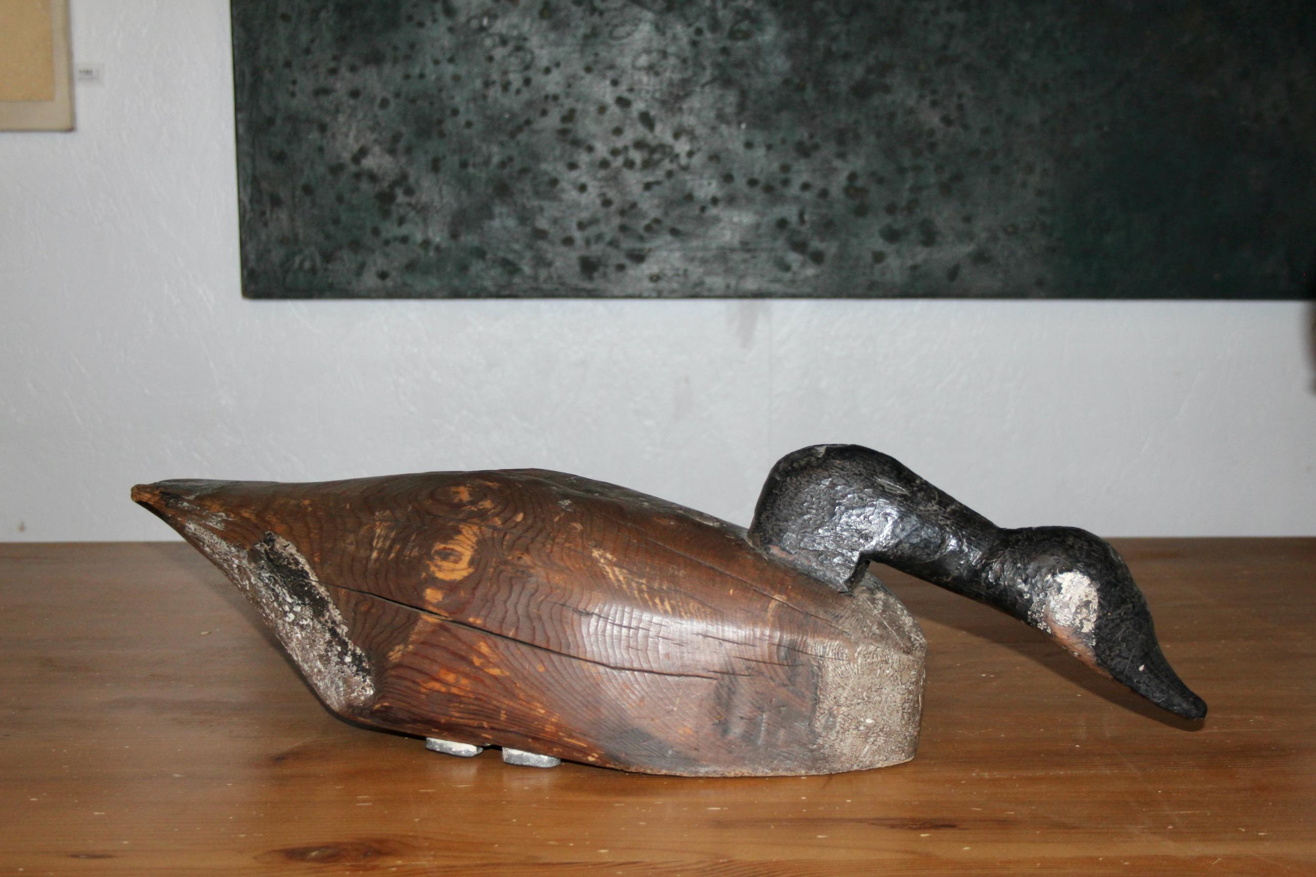 Francese Scultura di anatra di Wood in vendita