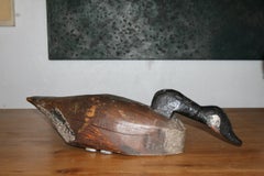 Wood duck sculpture