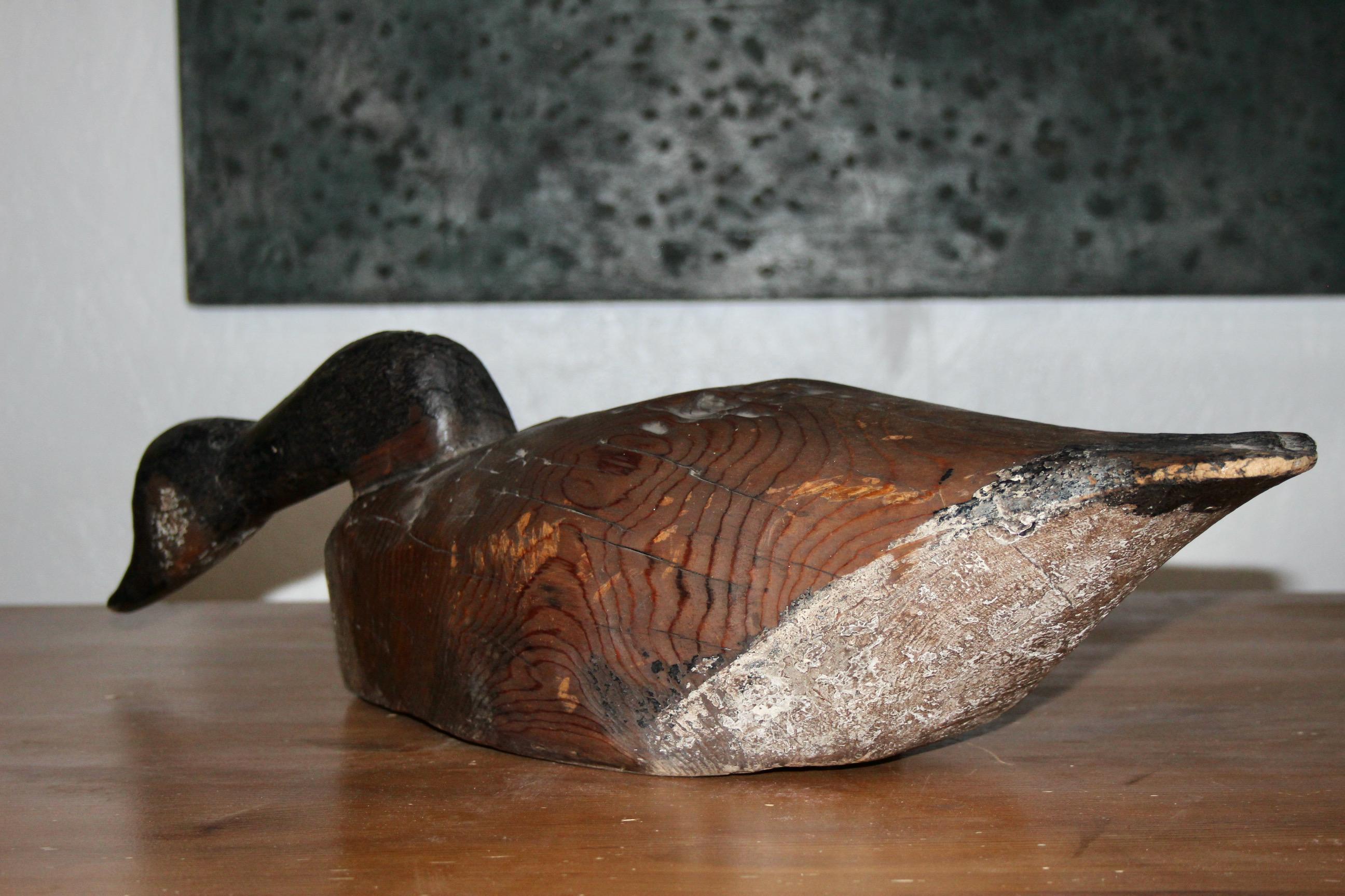 Scultura di anatra di Wood in vendita 2