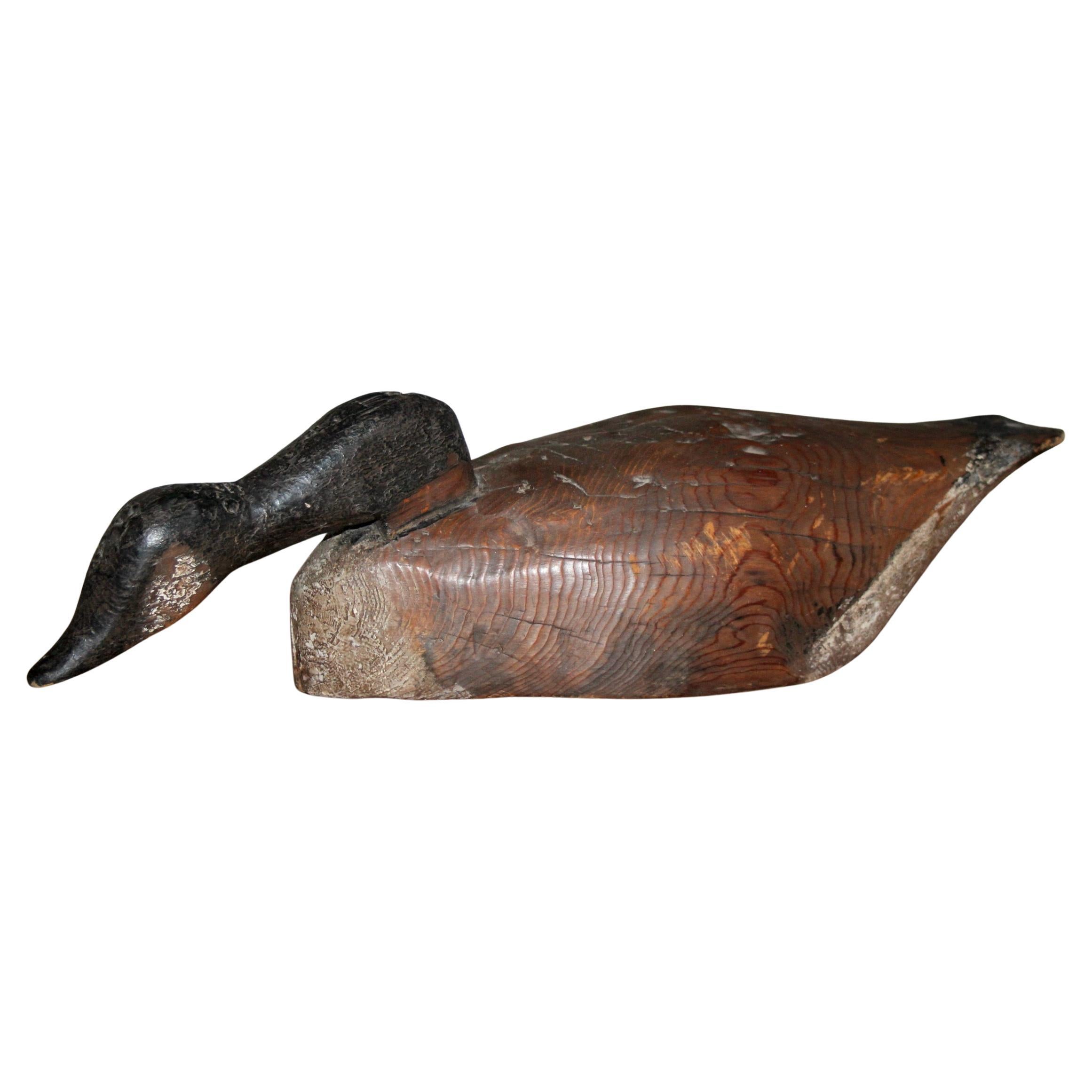 Scultura di anatra di Wood in vendita