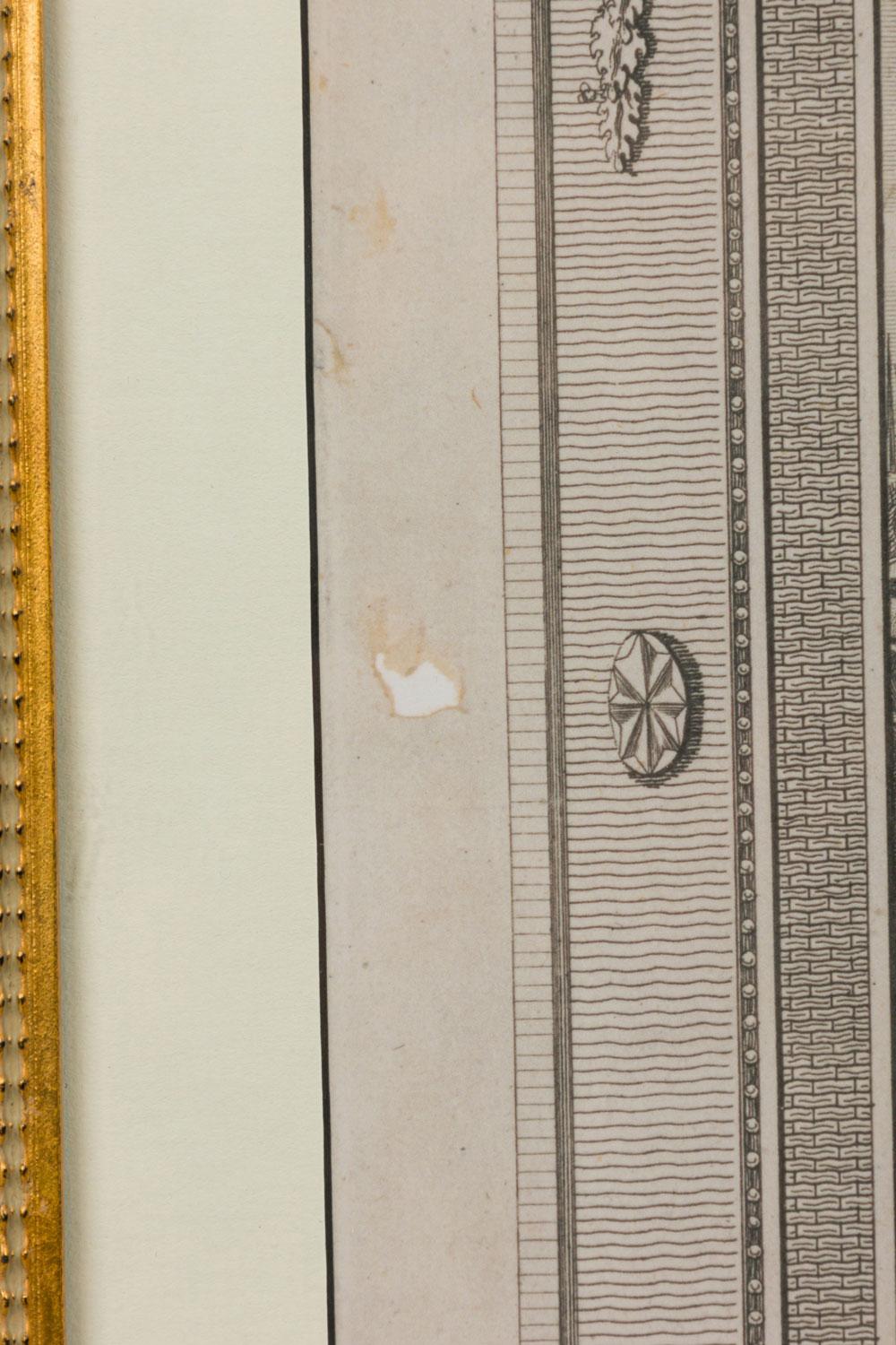 Wood Engraving of the Surrender of Cornwallis (Vergoldet) im Angebot