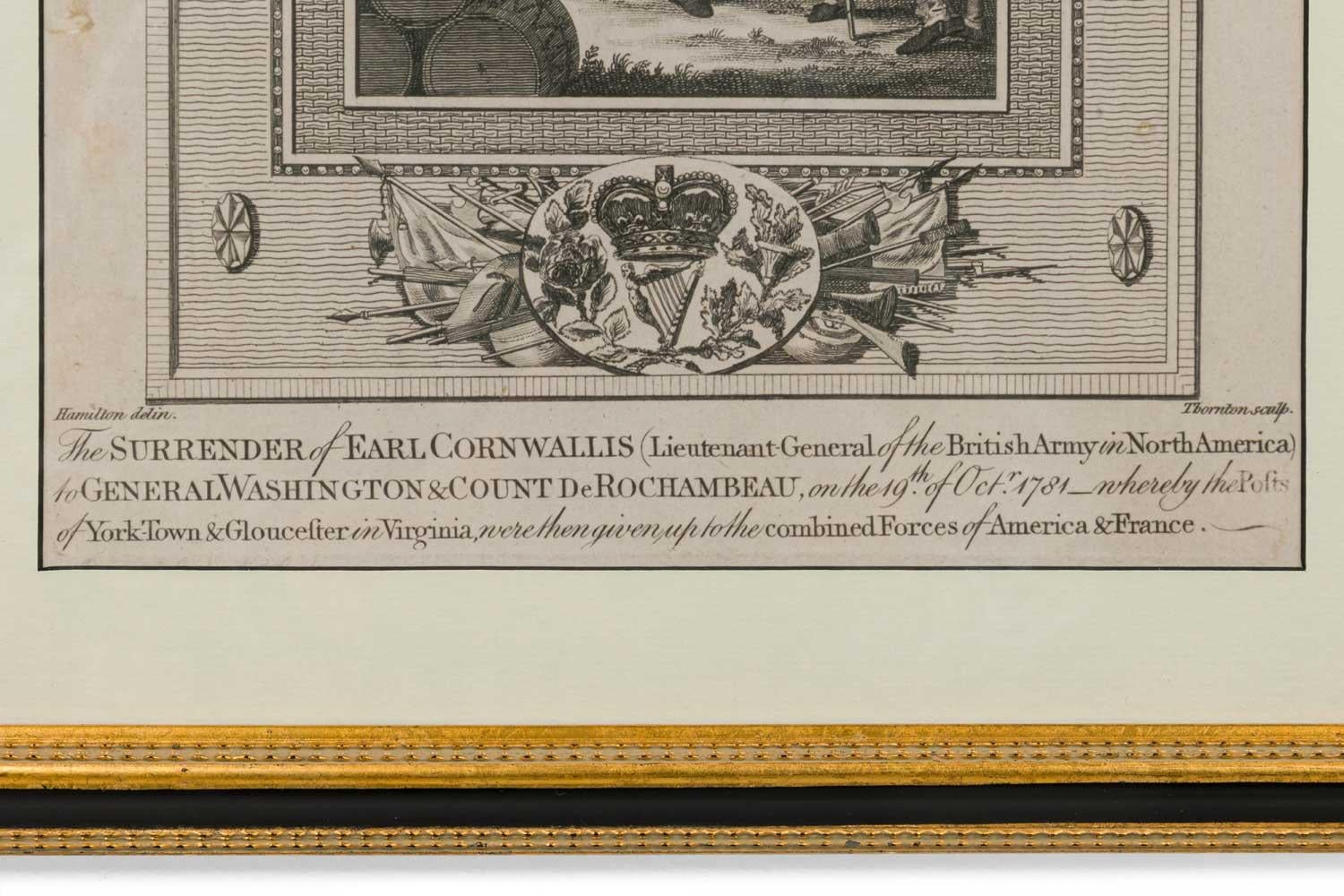 Wood Engraving of the Surrender of Cornwallis im Zustand „Gut“ im Angebot in Queens, NY
