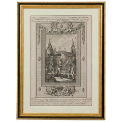 Wood Engraving of the Surrender of Cornwallis