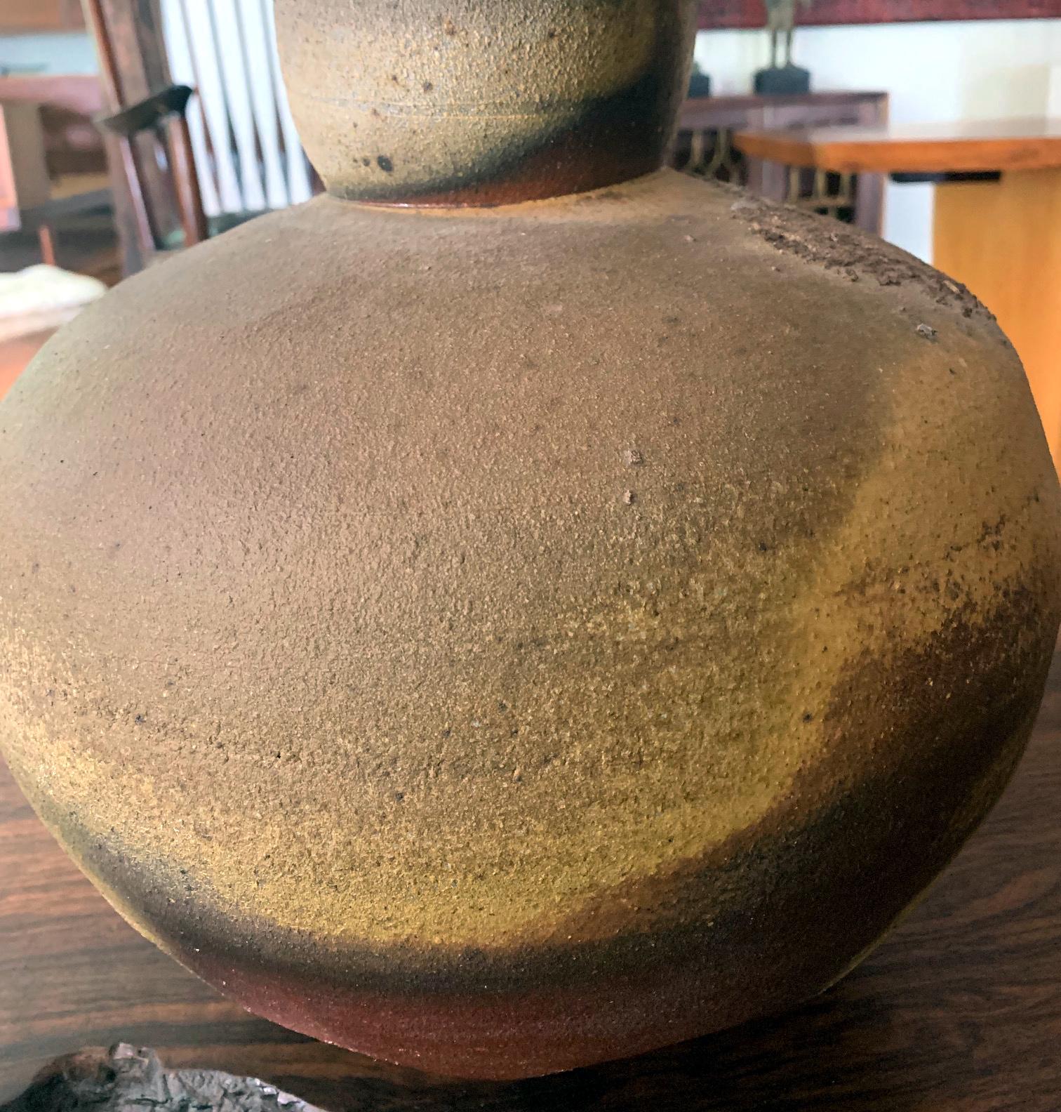 Wood-Fired Ceramic Jar Paul Chaleff For Sale 2