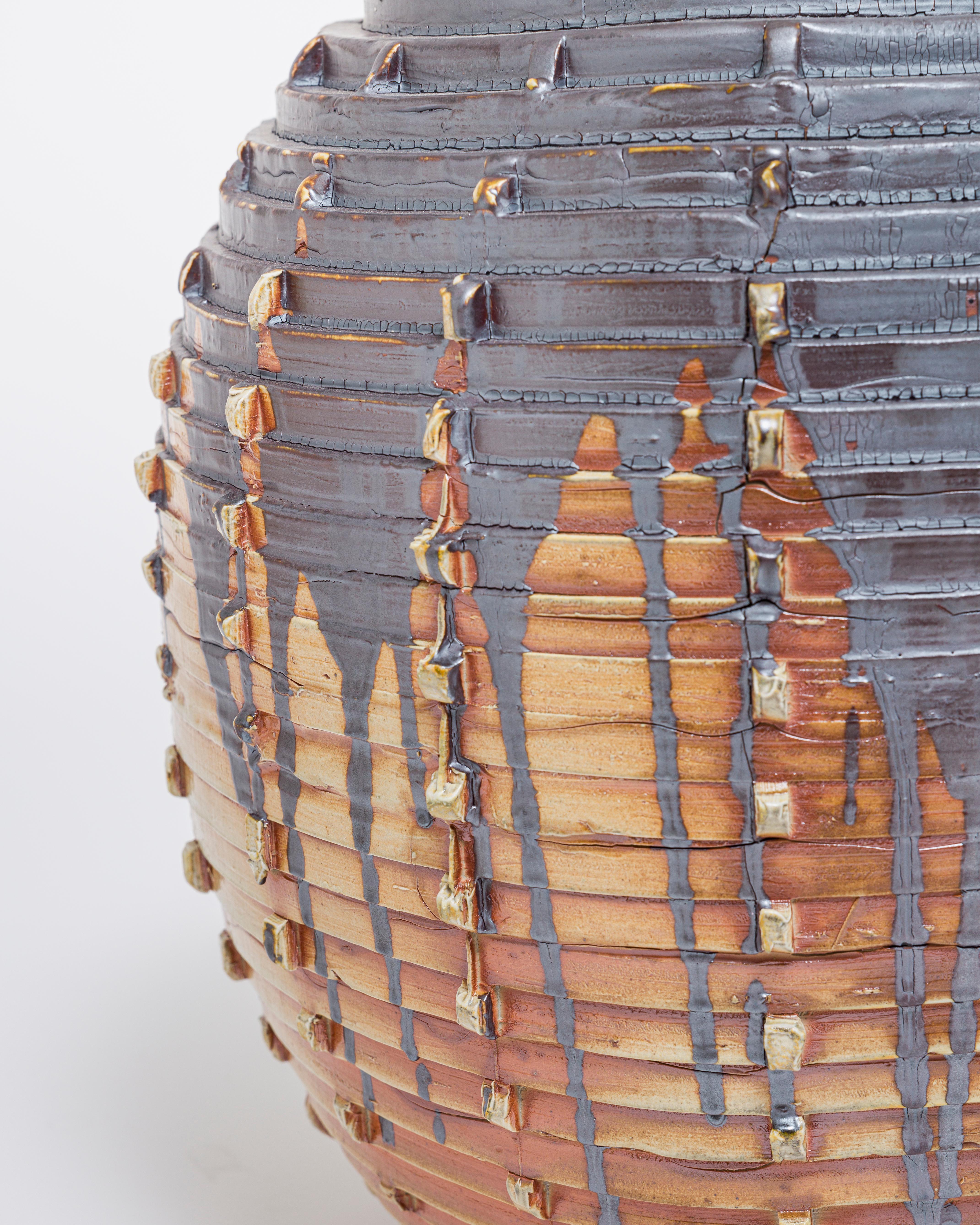 Wood-Fired Ceramic Vessel by Ellen Pong In New Condition For Sale In New York, NY