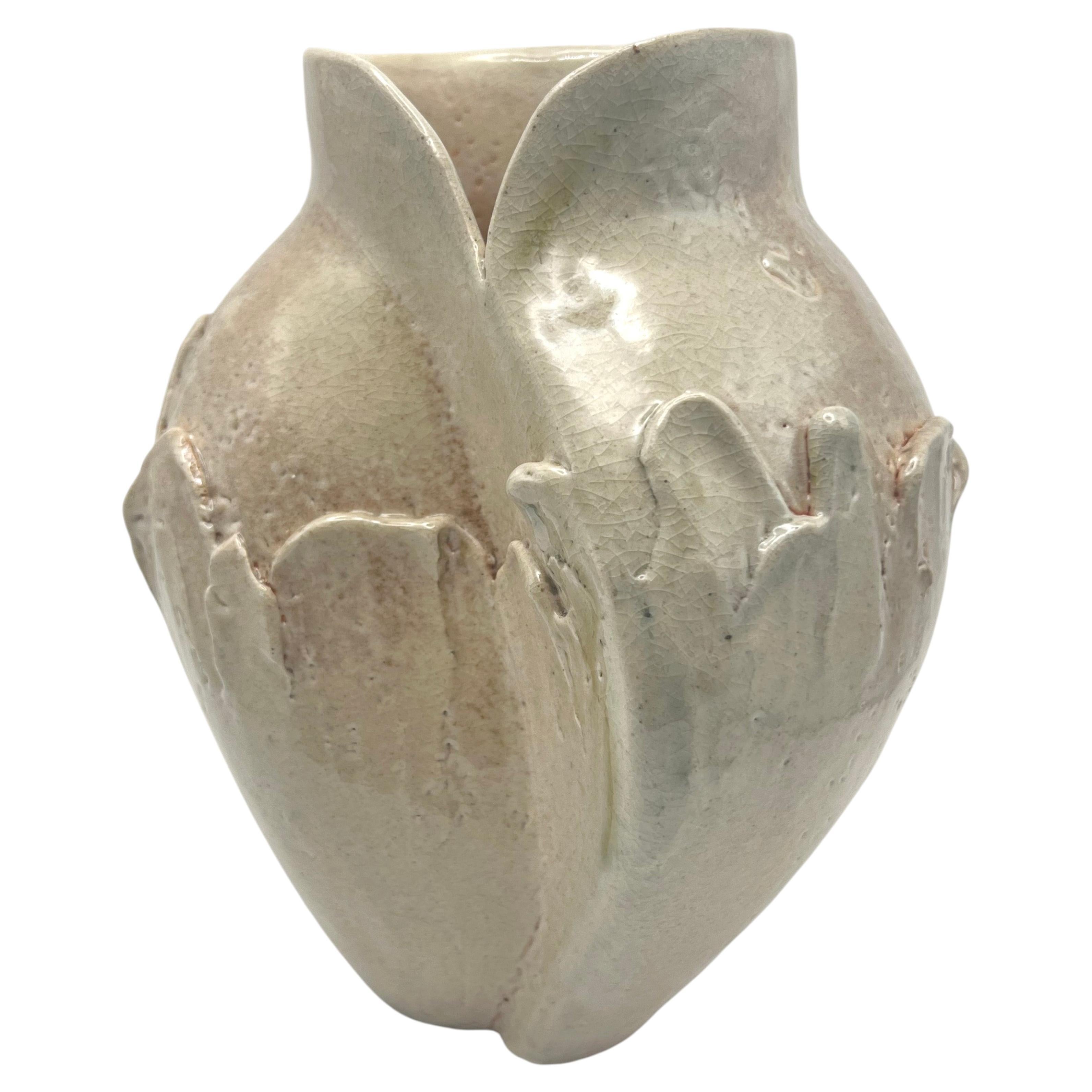 Wood Fired Ceramic Vessel No.002 - Lost Quarry -Handcrafted Organic Modern For Sale