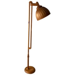 Wood Floor Lamp by Hans-Agne Jakobsson for AB Ellysett Markaryd, 1960s, Sweden