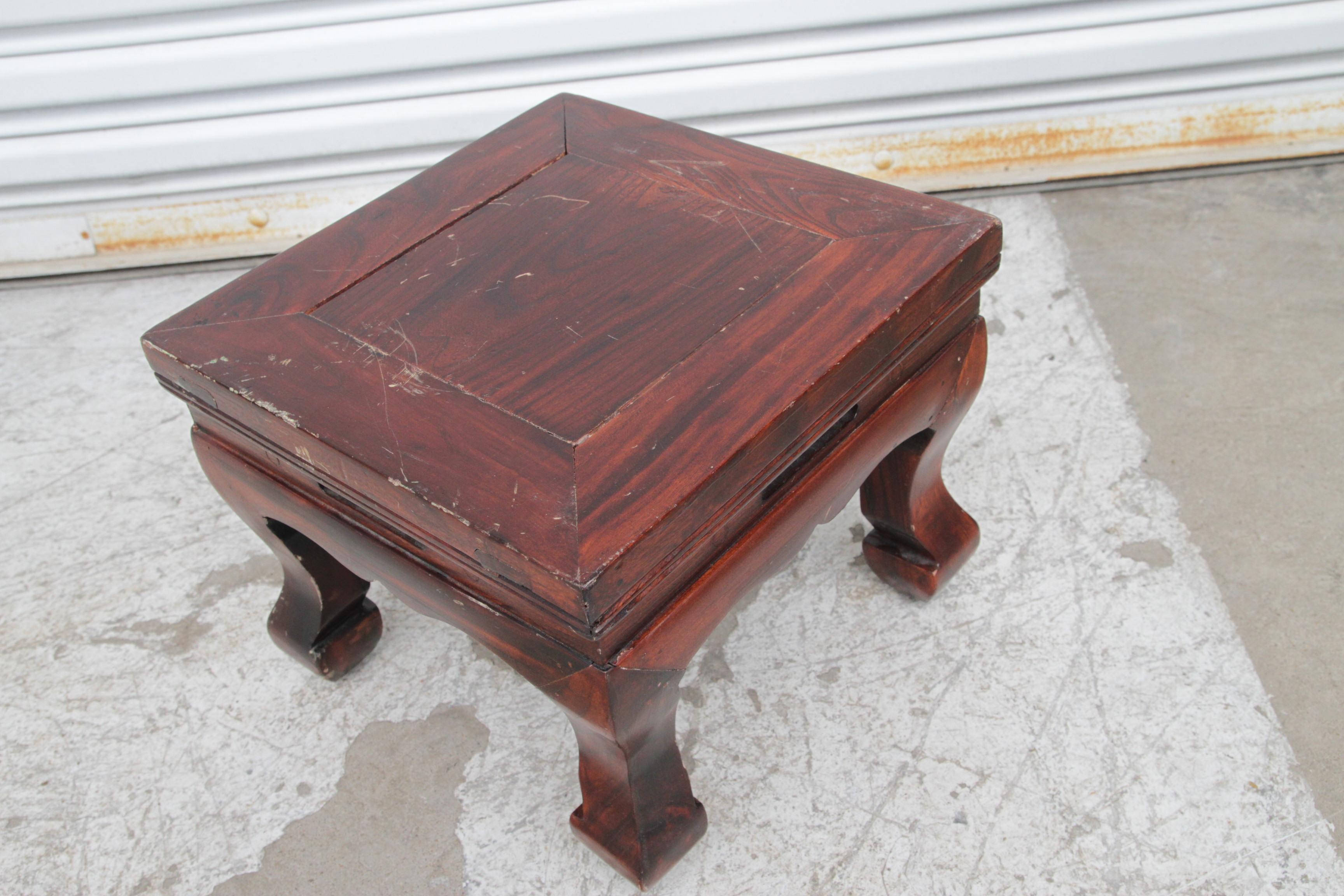Reposapiés chino VIntage Hongmu en venta 7
