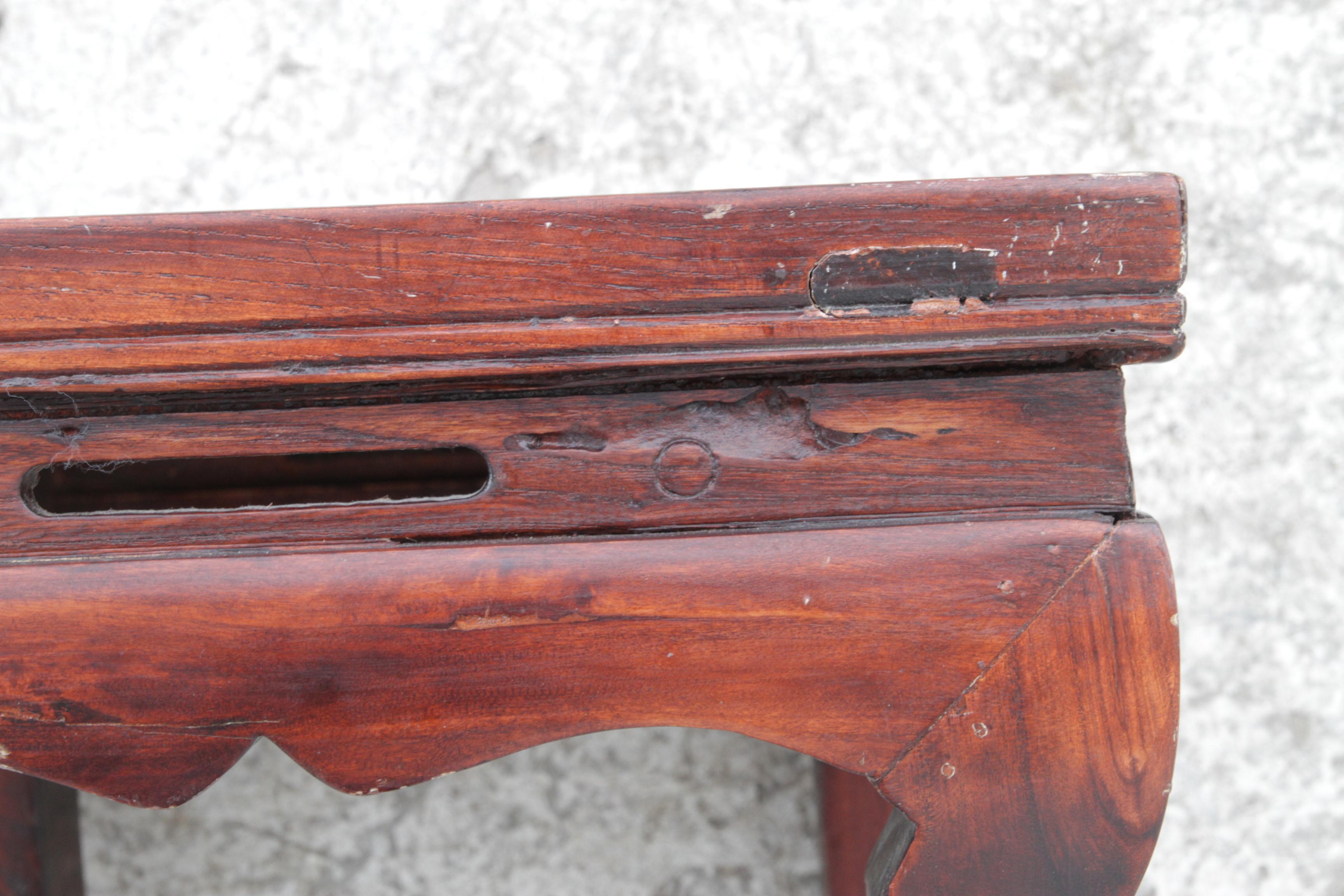 Reposapiés chino VIntage Hongmu Madera en venta