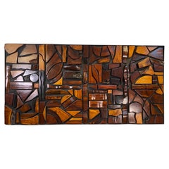 Wood Fragment Panel - The Village Grows into a Town