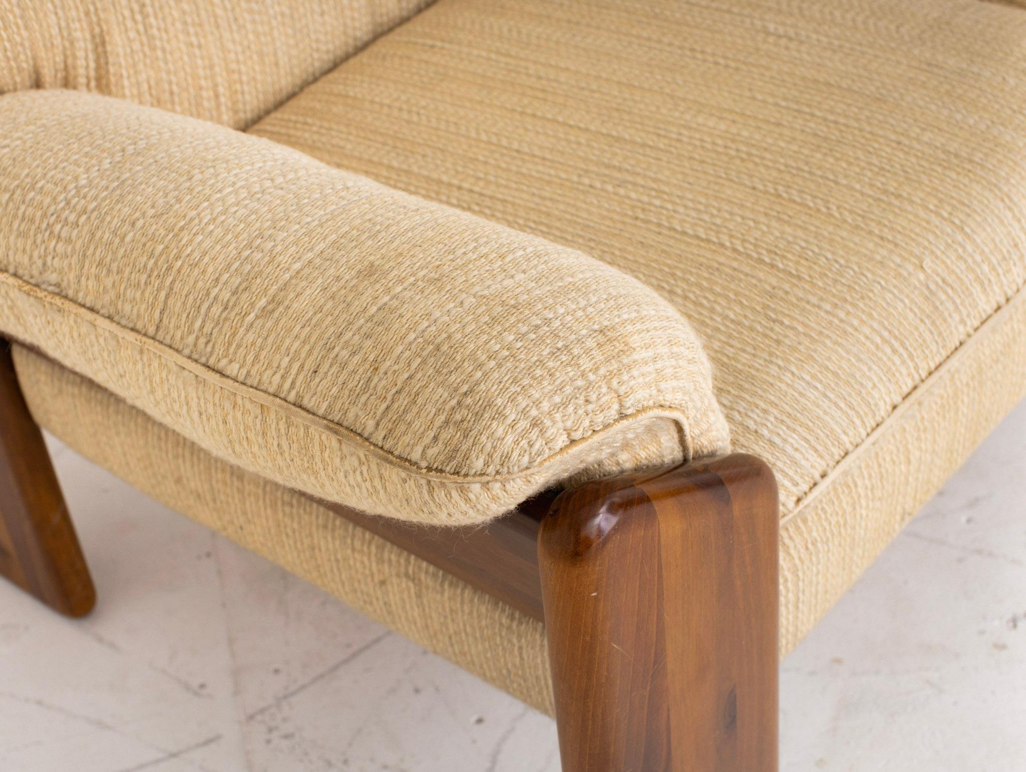 20th Century Wood Frame Sofa by Mario Marenco for Mobil Girgi