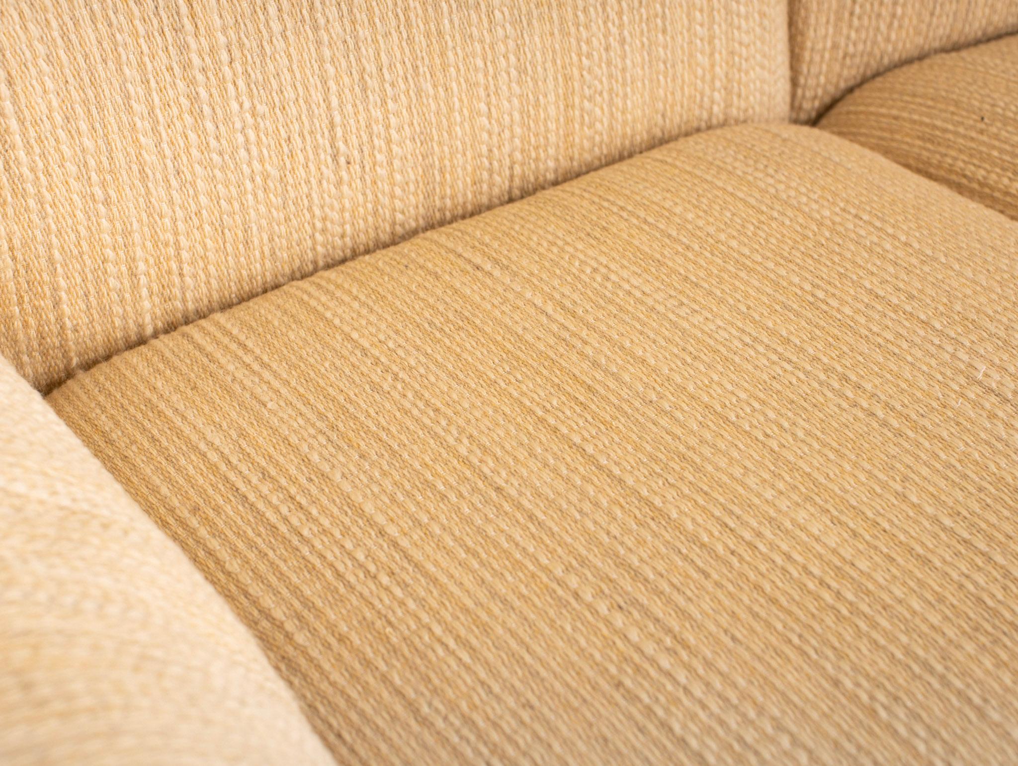 Wool Wood Frame Sofa by Mario Marenco for Mobil Girgi